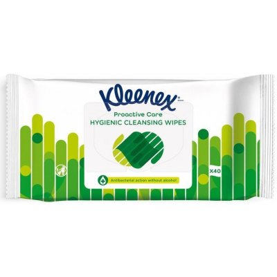 KLEENEX Antibakteriálne vlhčené obrúsky 40 ks