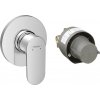 Hansgrohe Rebris S - Páková sprchová batéria pod omietku, sada s telesom, chróm 72648000
