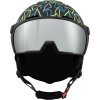 Juniorská lyžiarska prilba so štítom BLIZZARD-Flash Visor junior ski helmet, black/multicolor Čierna 48/51 cm