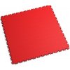 Červená plastová PVC záťažová dlažba Fortelock XL (hadia koža) - dĺžka 65,3 cm, šírka 65,3 cm, výška 0,4 cm