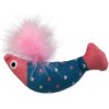 MAGIC CAT Rainbow Relax ryba s pierkom a šantou mačacia modro ružová 10 cm