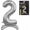 Godan Samostojaci fóliový balón 2 strieborný 74 cm