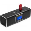 Technaxx MusicMan BT-X29 čierna / Prenosné Bluetooth rádio a reproduktor / 3.7V / 600mAh / DAB | DAB + | FM / USB / microSD (4663)