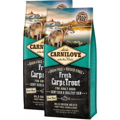 2 x Carnilove Dog Fresh Carp & Trout 12kg