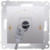 Ovládač žalúzií spínačový 5A/230V na kľúč (SP) strieb. mat.metal. SIMON54Pre (simon)