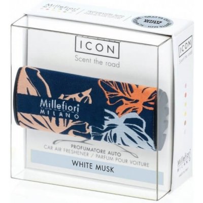 Millefiori Milano Vôňa do auta Textil Floral Biele pižmo 47 g