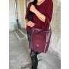Laura Biaggi Bordová kabelka na rameno DX-KB217-bordo