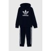 Detská tepláková súprava adidas Originals HOODIE SET tmavomodrá farba, IY4788 122