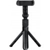 AppleMix Selfie tyč / monopod + statív - teleskopický + Bluetooth diaľkové ovládanie / spúšť - otočný držiak - čierna