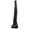 Animals Toro Bravo, čierne vinylové dildo – býk 37,5 x 2,2–5,5 cm