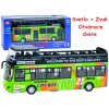 JOKO Poschodový Autobus so svetlom a zvukom + otváracie dvere, zelený