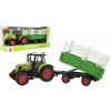 Teddies Traktor s vlekom plast 38cm na batérie so svetlom a zvukom