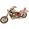Woodcraft Drevené 3D puzzle Motorka HD I farebná
