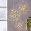 Weltbild Weltbild Závesná dekorácia LED Zlaté kvety, sada 3 ks