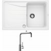 Blanco SONA 45 S biela s excentrom + Blanco MILI chróm 519413