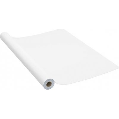Vidaxl Samolepiace tapety na nábytok 2 ks, biele 500x90 cm, PVC
