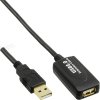 Kábel USB 2.0 A-A M/F 7.5m, High Speed, predlžovací, čierny, aktívny