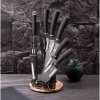 Berlingerhaus Sada nožov v stojane 8 ks Black Stone Touch Line BH 2119