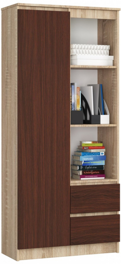 Ak furniture Rexa 80 cm dub sonoma/wenge