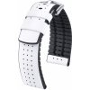Biely remienok Hirsch Tiger L 0915075000-2 (Teľacina / prírodný kaučuk) 20 mm