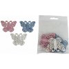 Dekorácia motýľ, 6 ks D7108