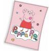 Detská deka Prasiatko Peppa Veselá Pepina 110x140 cm