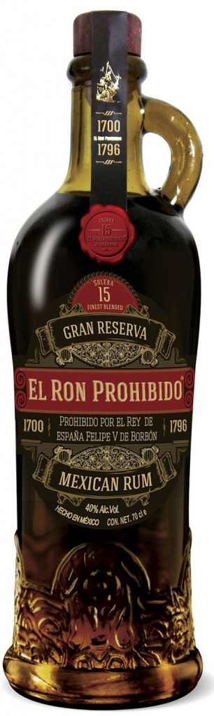 El Ron Prohibido Solera 15y 40% 0,7 l (čistá fľaša)