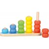 Bino Dřevěná skládačka Barvy a počítání