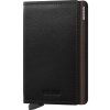 Secrid kožená na karty Slimwallet Cubic Black Red s červeným puzdrom čierna