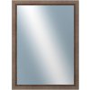 DANTIK - Zrkadlo v rámu, rozmer s rámom 60x80 cm z lišty CARRARA hnedá (2894)