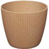 PROSPERPLAST | Květináč LAMIA ECO WOOD - naturo ECO 23,8 cm 03582