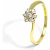 Blink-Blink Jedinečný prsteň s diamantmi osadenými v tvare kvetiny 1532ZD
