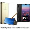 Otváracie Púzdro Luxria Clear View pre Huawei - Zlaté pre Huawei: P20