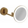 Kludi Vela R Kozmetické nástenné zrkadlo s LED osvetlením, kefovaný bronz 58995N1W