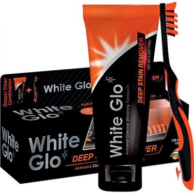 White Glo Bieliaca zubná pasta Charcoal 150 g + kefka