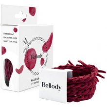 Bellody Original Hair Ties 4 ks, Bordeaux Red