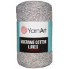 Špagát Macrame Cotton Lurex Sivo medená 727