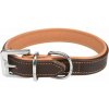Obojok ACTIVE COMFORT kožený, hnedá/svetlohnedá L-XL: 52-63 cm/30mm