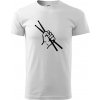 Paličky ruka - Klasické pánske tričko vyššej gramáže - XL ( Biela )