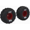Arrma kolo s pneu dBoots Cut Chevron, disk červený (2) (ARA-2574)
