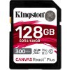 Kingston 128GB Canvas React Plus SDXC UHS-II 300R/260W U3 V90 for Full HD/4K/8K
