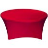 TENTino Elastický obrus STANDARD na okrúhly stôl 122 cm Farba obrusu: ČERVENÁ / RED