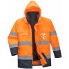 PORTWEST HI-VIS LITE 3V1 S162 / Reflexná bunda 3v1 - HV oranžová/námorná modrá XXXL