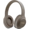 Guess Classic strieborné logo bezdrôtové slúchadlá hnedé (GUBHV21SFGSW)