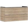 Hansgrohe Xelu Q - Umývadlová skrinka, 63x118x50 cm, 2 zásuvky, prírodný dub/matná biela 54037700