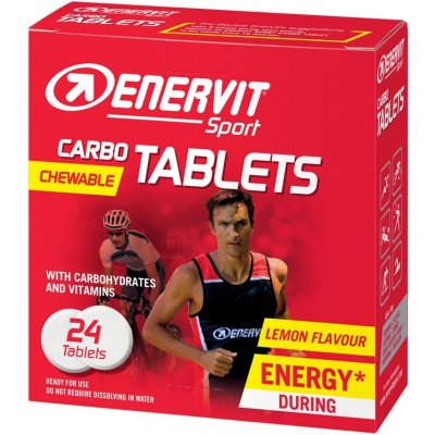 Enervit Carbo Tablets Veľkosť: 24 tabliet Energetické tablety s prevenciou proti kŕčom