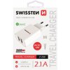 Nabíjačka Swissten Smart IC 2.1A s 2 USB konektormi a dátovým káblom USBMicro USB, 1,2 m, biela 22051000