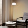 Reality Leuchten LED akumulátorová stojaca lampa Jeff, biela, kov, výška 147 cm - R49151131