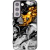 Picasee silikónový čierny obal pre Samsung Galaxy S22 5G - Black Gold 2