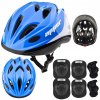 Cyklistická Prilba Nastaviteľná + Sada Chráničov na Kolieskové Korčule, Bicykel, Skateboard S